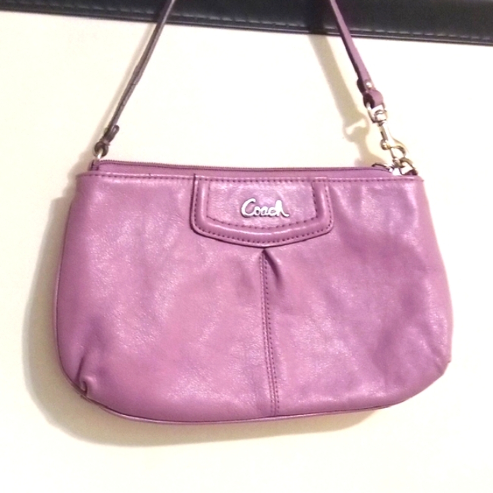 COPY - Stylish Leather Crescent Coach Handbag